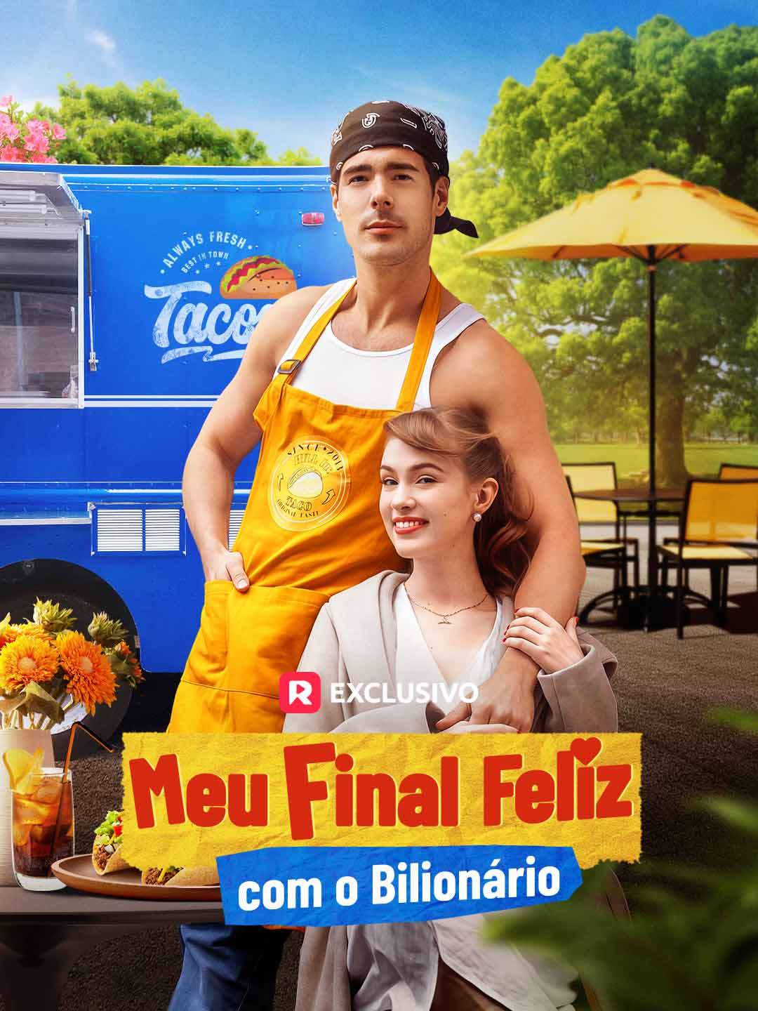 Capa da minissérie Meu Final Feliz com o Bilionário